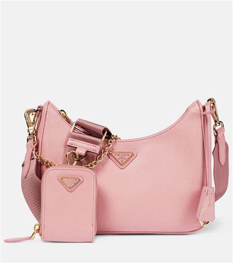 prada rose sac|Prada leather backpack.